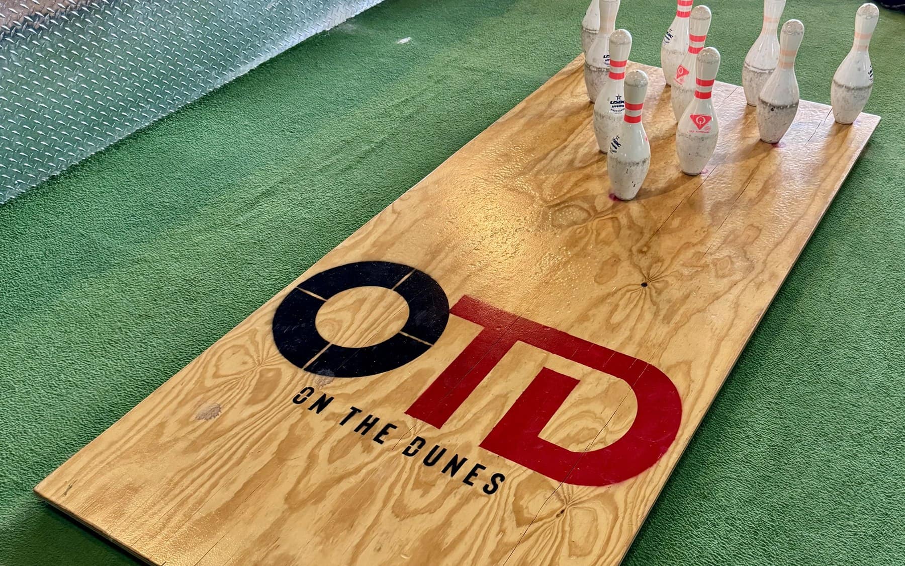 Football bowling at On The Dunes Sports Bar